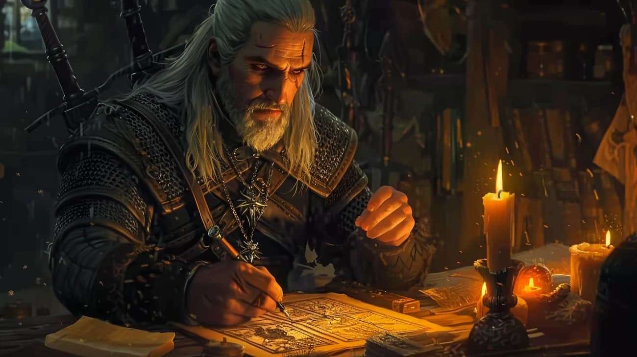 Geralt z Rivii - odc. 7 krzyżówki wiedźmińskiej. Rozwiąż i sprawdź