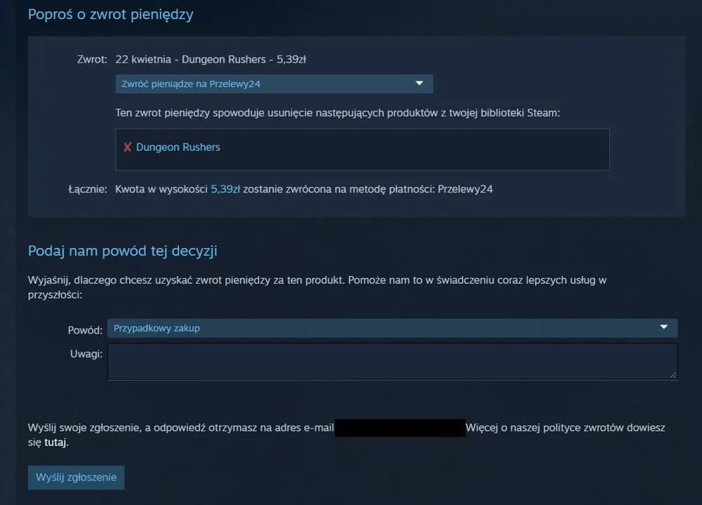 Ile dokładnie trwa zwrot pieniędzy na Steam? Sprawdź, czego się spodziewać