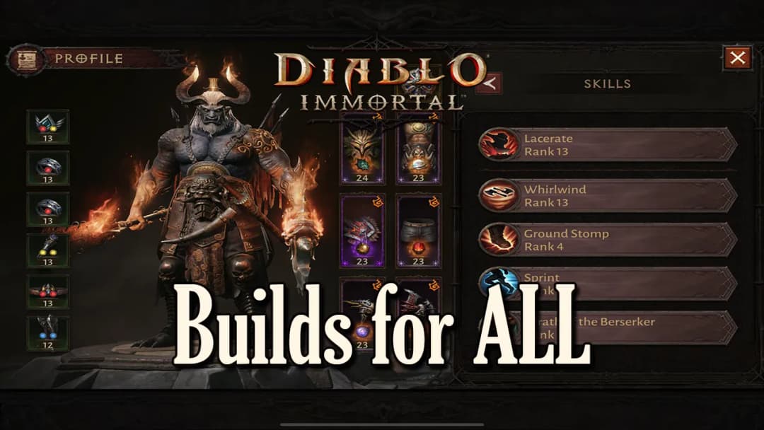 Diablo Immortal: Najlepsze buildy dla wszystkich klas postaci w Sezonie 20