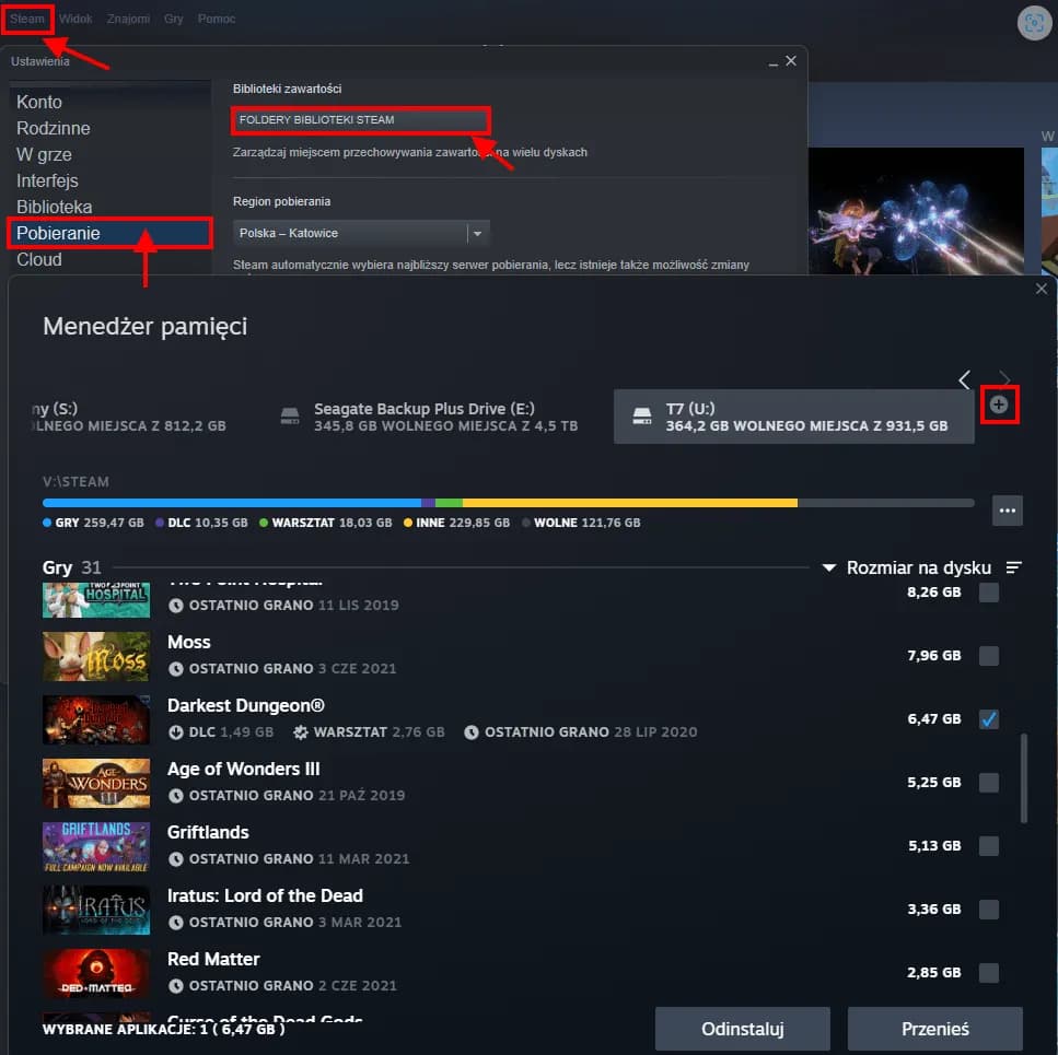 Jak łatwo przenieść grę Steam na inny dysk bez utraty danych – krok po kroku